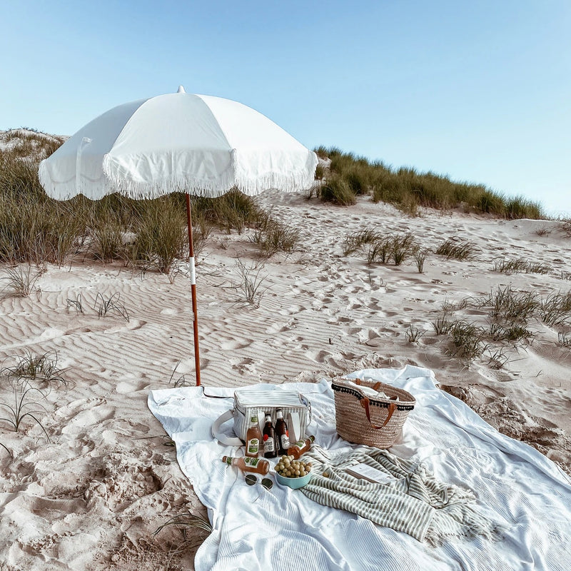 HOLIDAY BEACH UMBRELLA - ANTIQUE WHITE