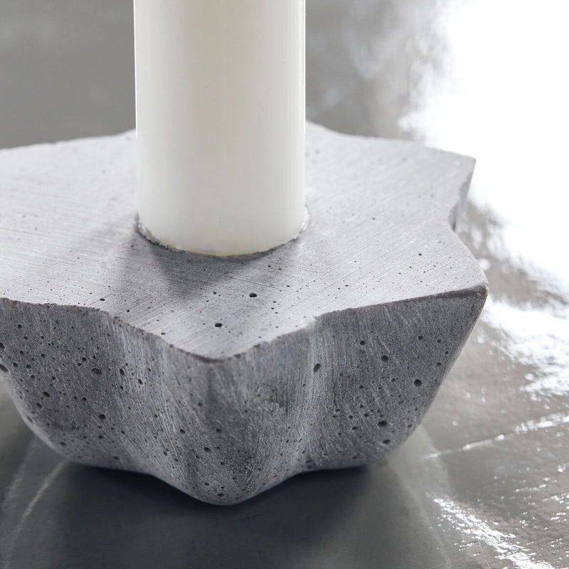 CANDLE HOLDER MOLD LITTLE STAR - GREY