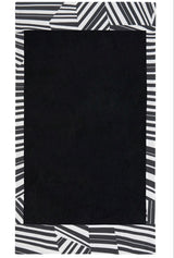 ATHENS TILES BLACK - HEAD TO TOE BEACH TOWEL