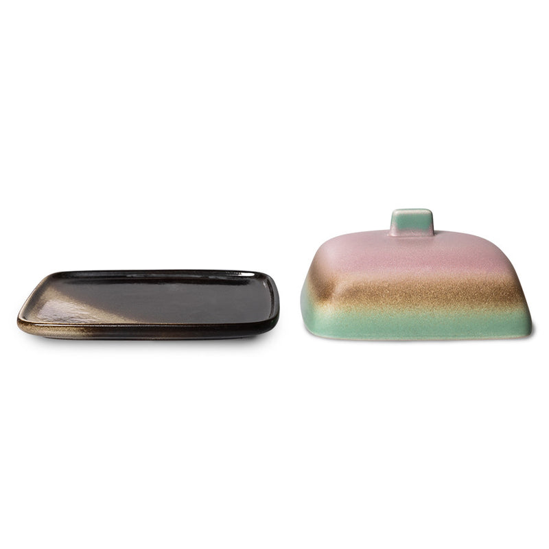 70's CERAMICS BUTTER DISH MERCURY